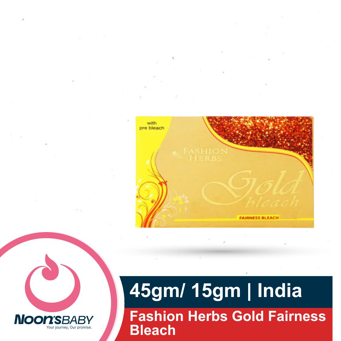 Fashion Herbs Gold Fairness Bleach 45gm/ 15gm | India