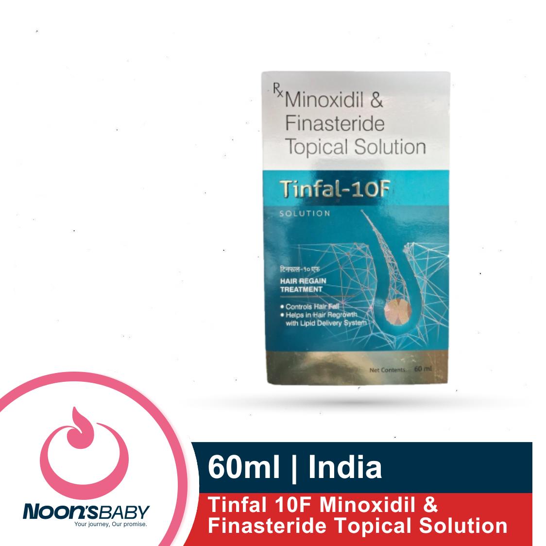 Tinfal 10F Minoxidil Solution with Finasteride Topical Solution 60ml