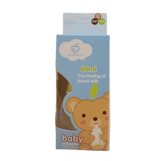 Baby Feeder AppleBear PP Feeding Plastic Bottle with Silicone Nipple 60ml