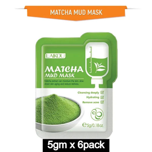 Laikou Matcha Mud Mask 5gm x 6 Pack
