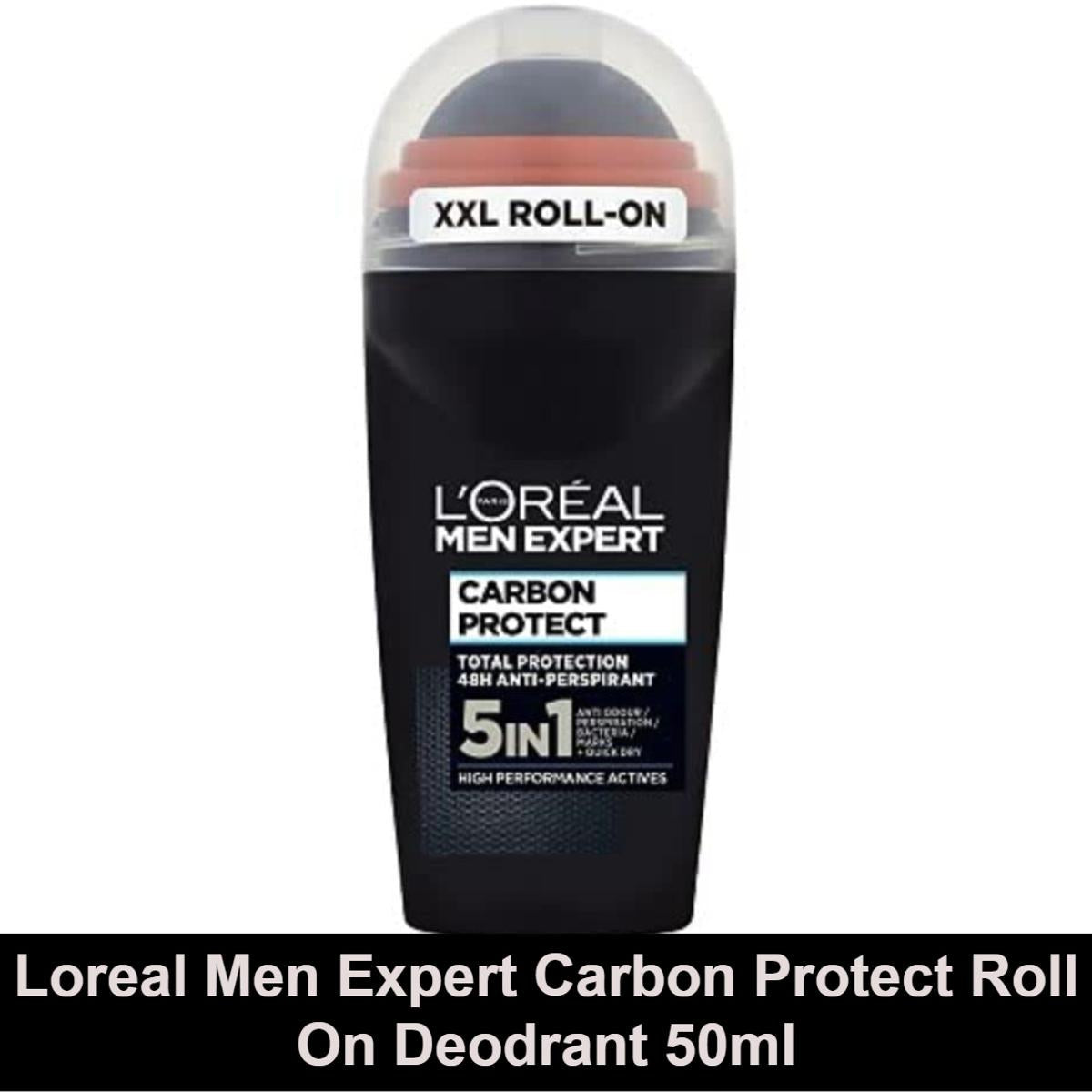 Loreal Men Expert Carbon Protect 5-in-1 Anti-Perspirant Roll-On Deodorant 50ml (International)