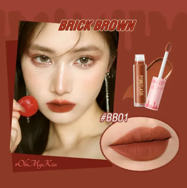 PINKFLASH Lasting Melting Matte Waterproof Lipcream 3.2gm (PF-L01)