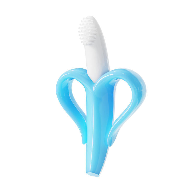 Baby Safe Banana Shape Baby Teether Toys Silicone Toothbrush