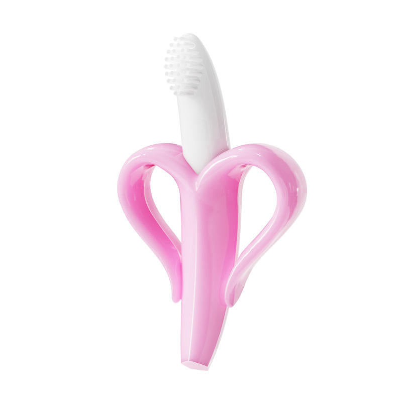 Baby Safe Banana Shape Baby Teether Toys Silicone Toothbrush