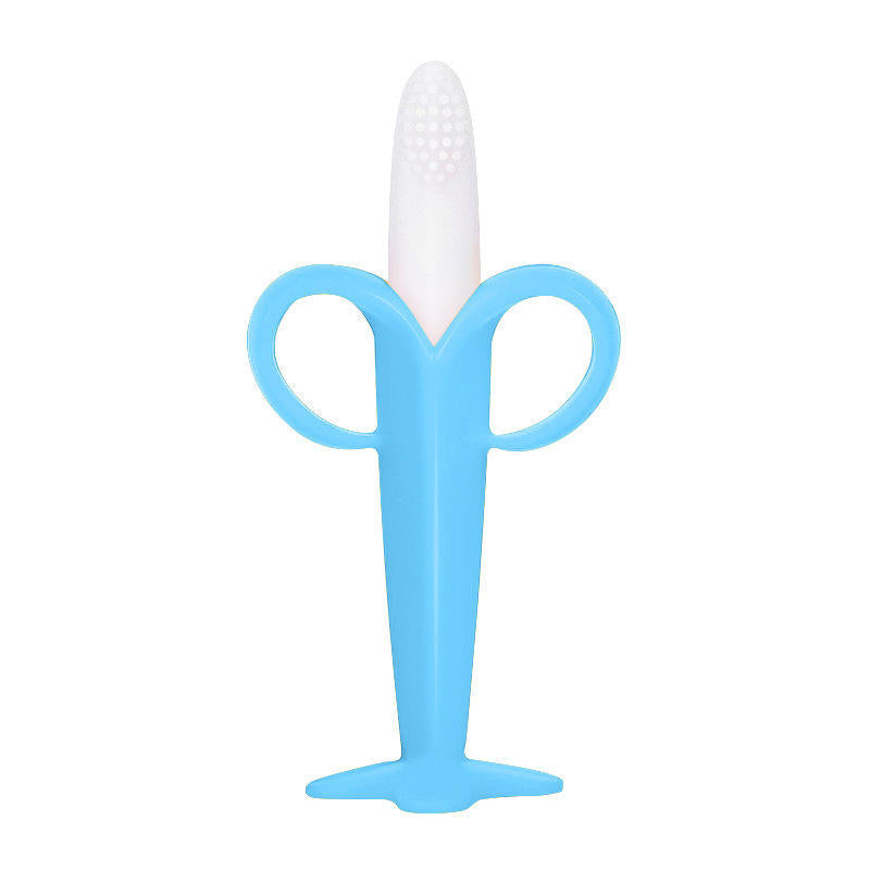 Baby Safe Banana Shape Baby Teether Toys Silicone Toothbrush