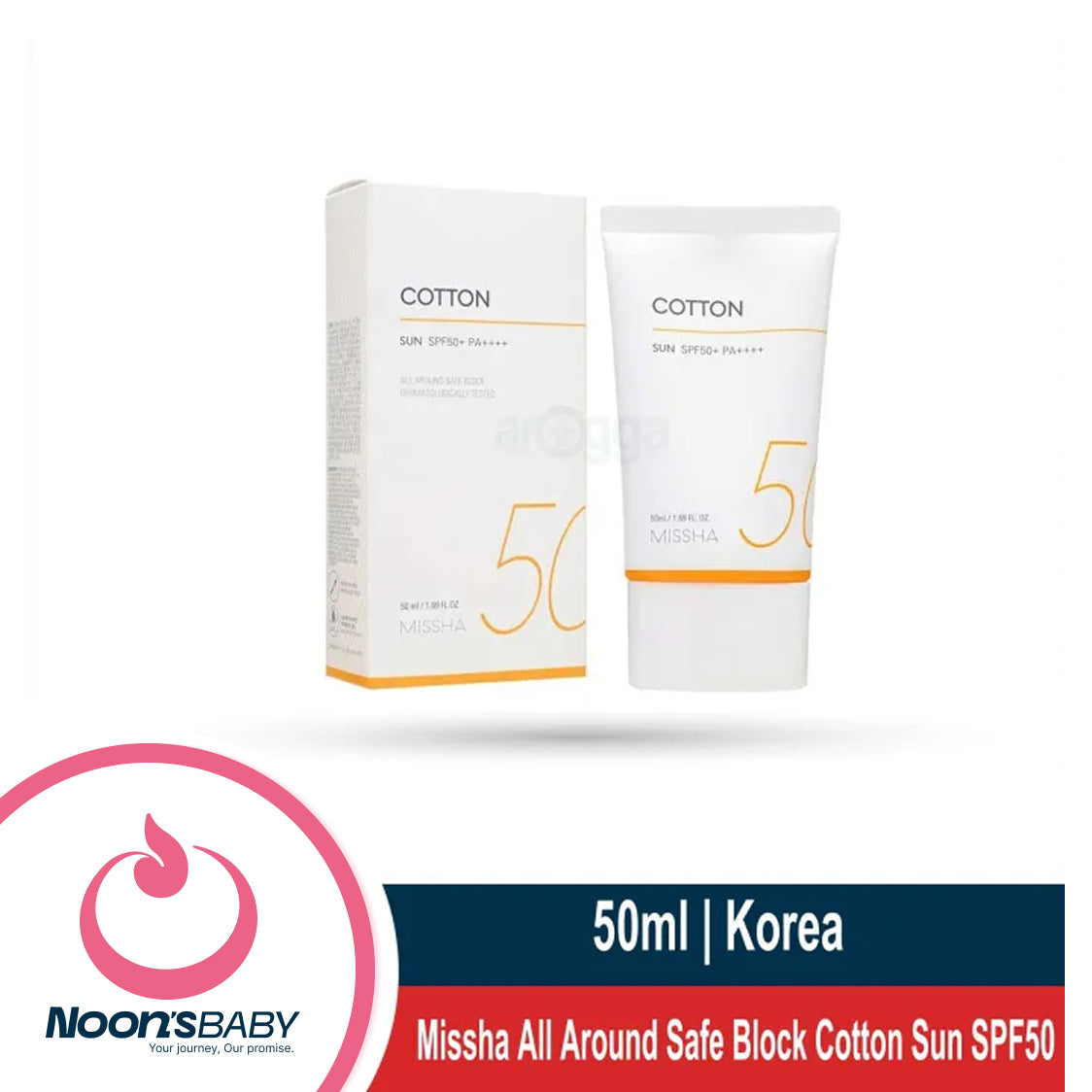 Missha All Around Safe Block Cotton Sun SPF50+ | 50ml