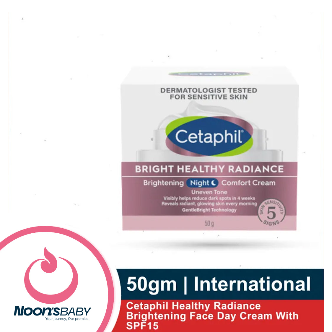 Cetaphil Healthy Radiance Brightening Night Comfort Cream 50g | India
