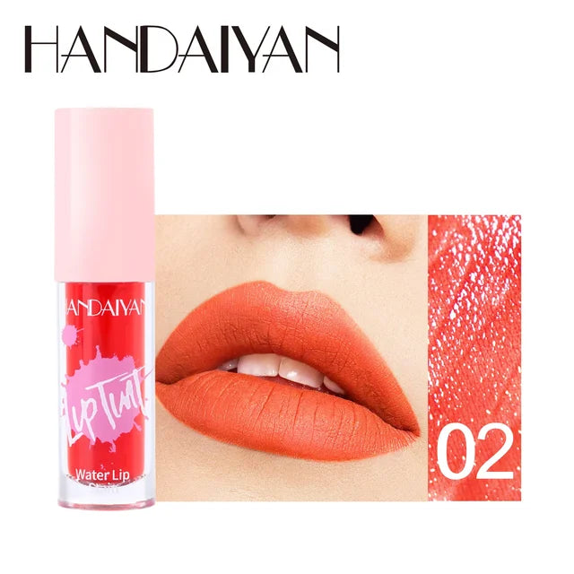 Handaiyan Water Lip Stain Lip Tint | Shade 1-6 | Waterproof Long lasting Smudge proof Plumper Liquid Lipstick and Moisturizing Blush| High pigmented lip Gloss