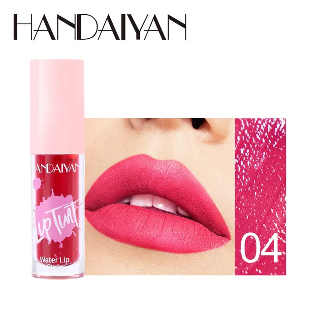 Handaiyan Water Lip Stain Lip Tint | Shade 1-6 | Waterproof Long lasting Smudge proof Plumper Liquid Lipstick and Moisturizing Blush| High pigmented lip Gloss