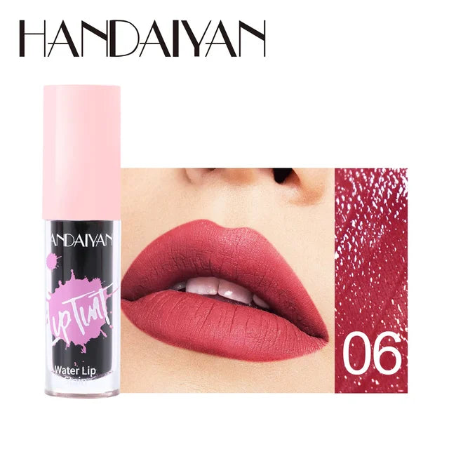 Handaiyan Water Lip Stain Lip Tint | Shade 1-6 | Waterproof Long lasting Smudge proof Plumper Liquid Lipstick and Moisturizing Blush| High pigmented lip Gloss
