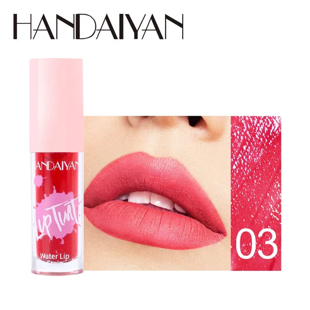 Handaiyan Water Lip Stain Lip Tint | Shade 1-6 | Waterproof Long lasting Smudge proof Plumper Liquid Lipstick and Moisturizing Blush| High pigmented lip Gloss