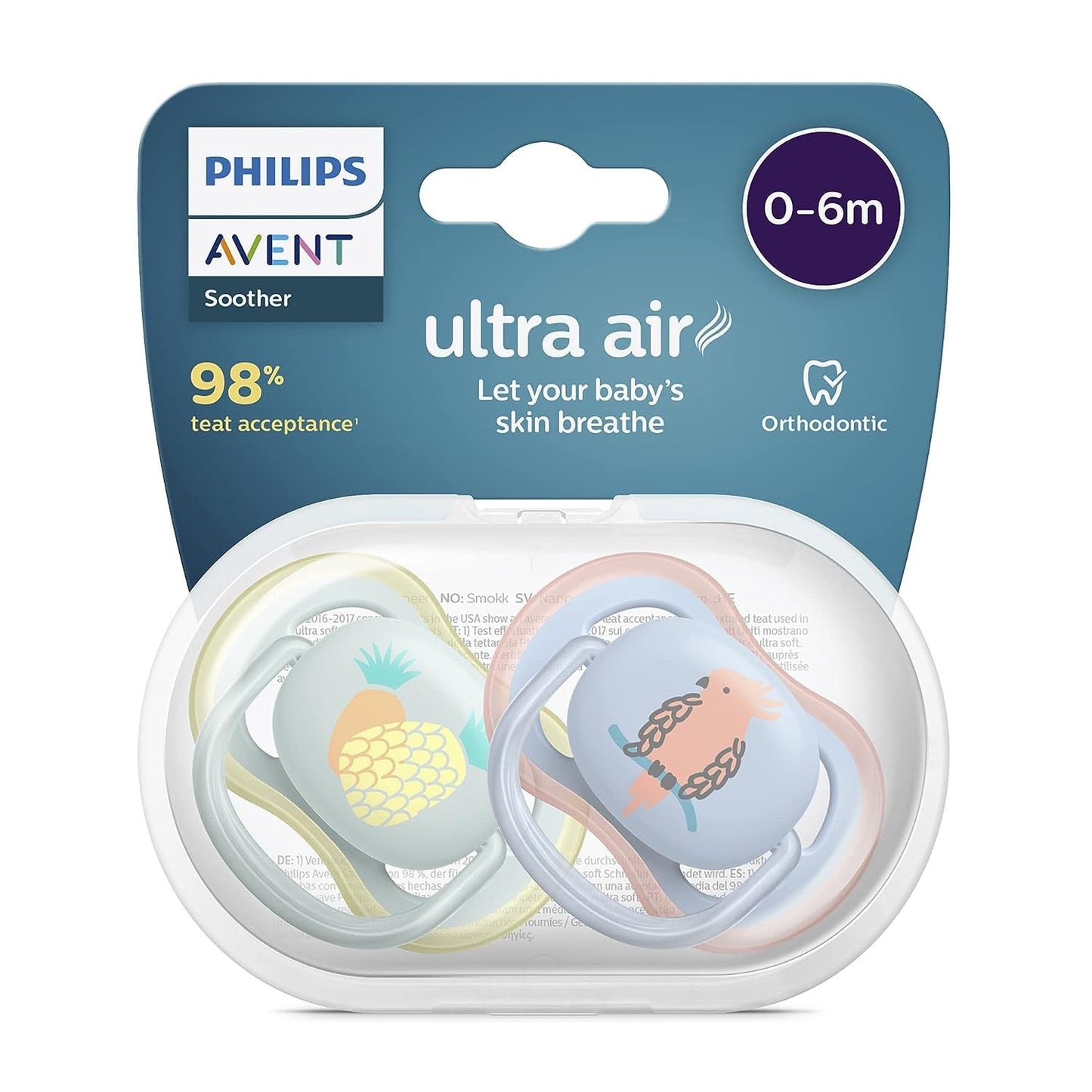 Philips Avent Ultra Air Pacifier 0-6 months 2pcs | Made in Netherlands
