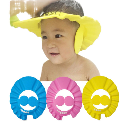 Adjustable Baby Shower Shampoo Cap 3m+ (Multicolor)