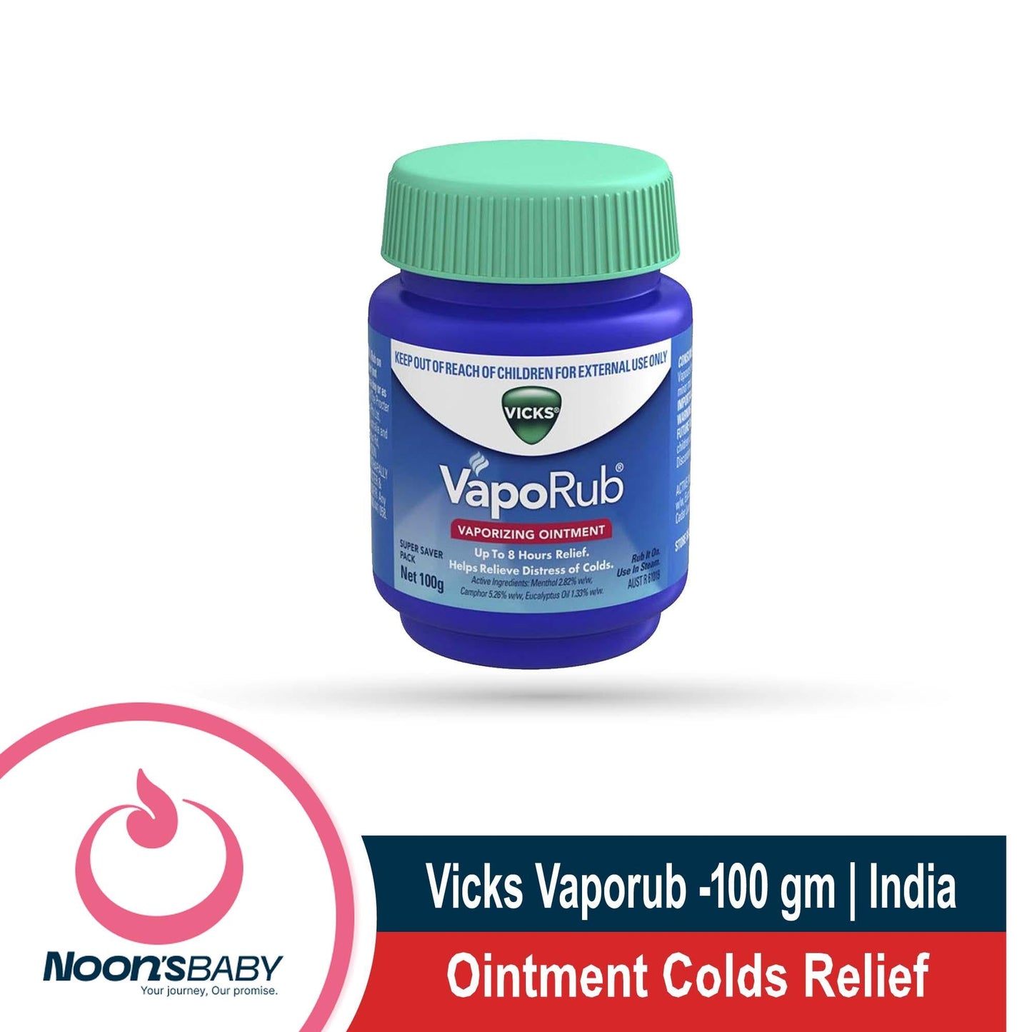 Vicks Vaporub Ointment Colds Relief 100g | India