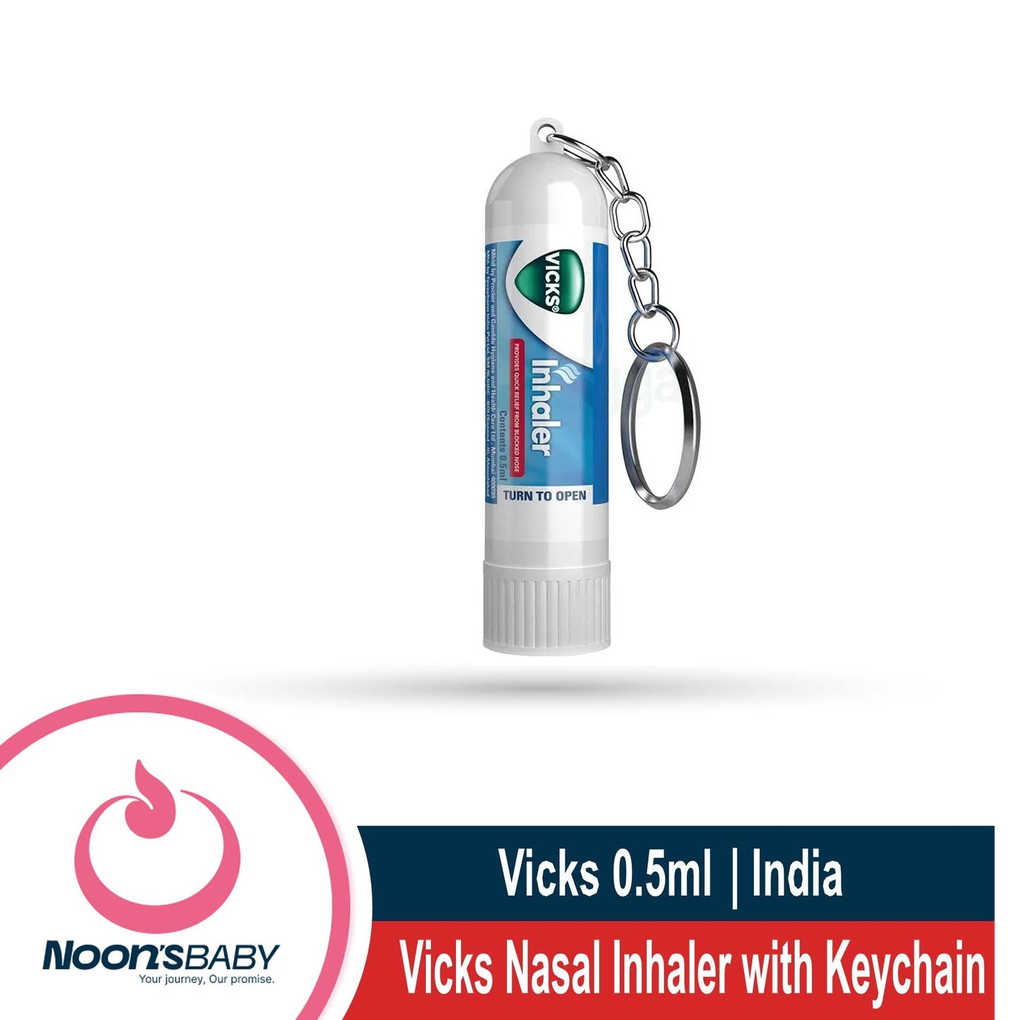 Vicks Nasal Inhaler 0.5ml with Keychain