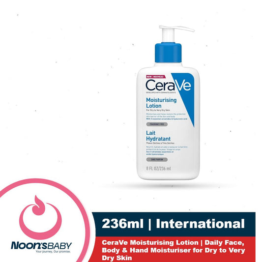 CeraVe Moisturising Lotion | 236ml | Daily Face, Body & Hand Moisturiser for Dry to Very Dry Skin