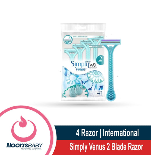 Simply Venus 2 Blade - 1 Pack Containt 4 Razor for Women