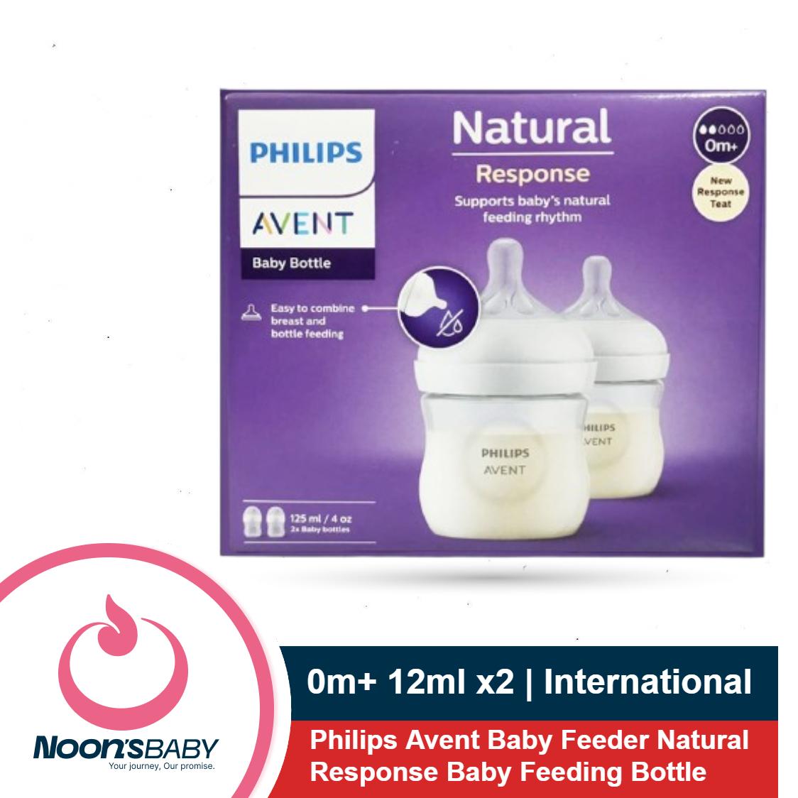 Baby Feeder Philips Avent Natural Feeder Bottle 0m+ 125ml (Pack Of 2)