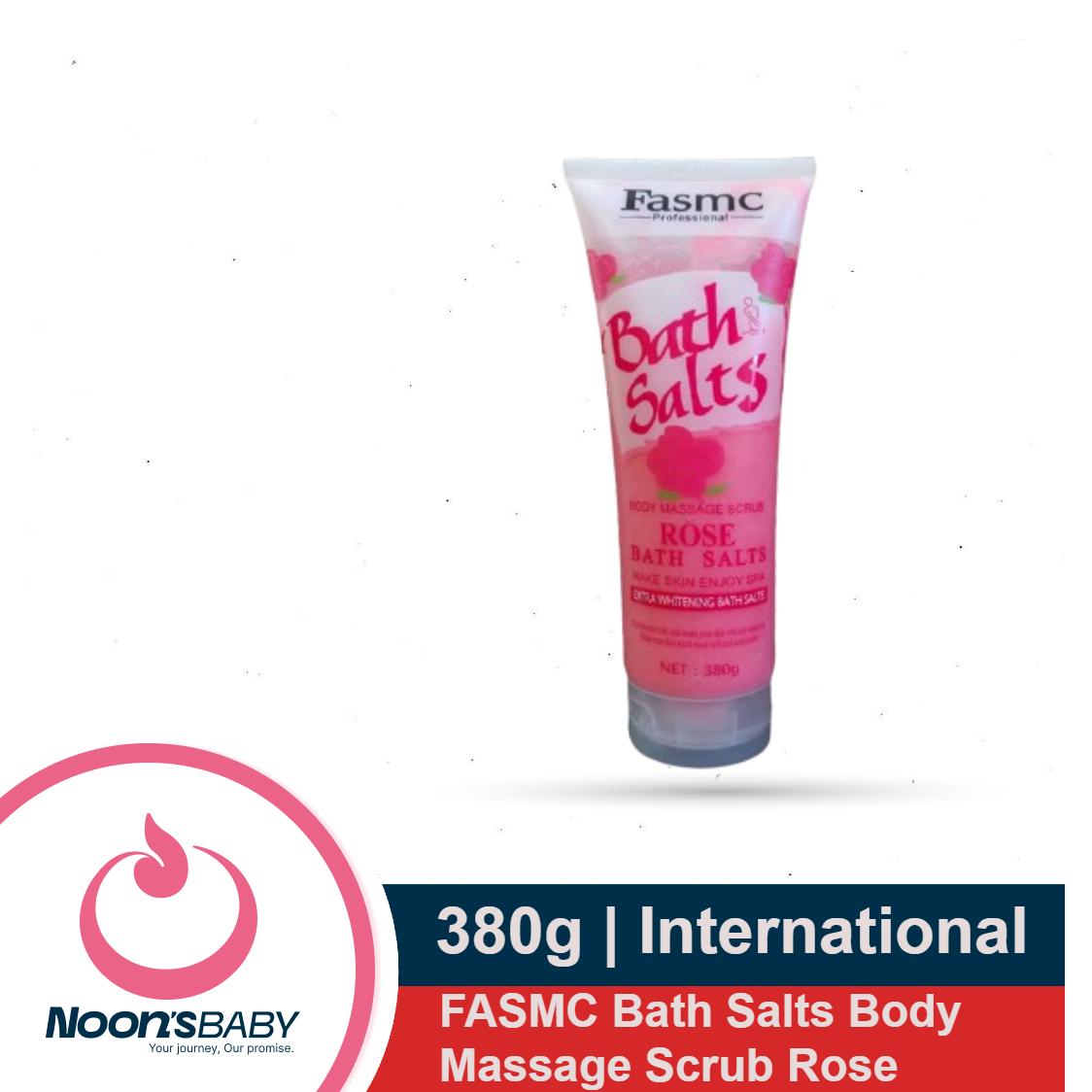 FASMC Bath Salts Body Massage Scrub - Rose - 380gm