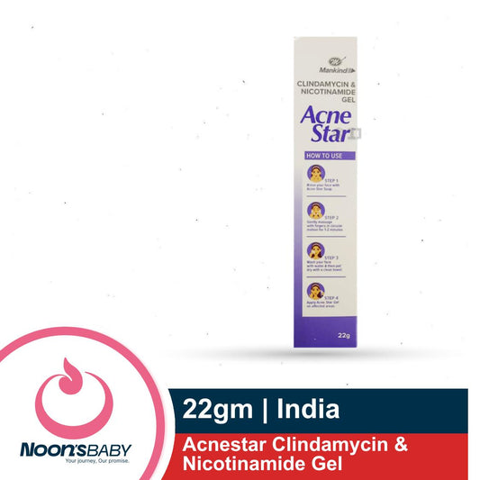 AcneStar Gel 22g Clindamycin & Nicotinamide Gel  | Made in INDIA