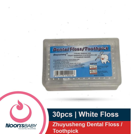 Zhuyusheng White Dental Floss / Toothpick 30pcs (Made in China)