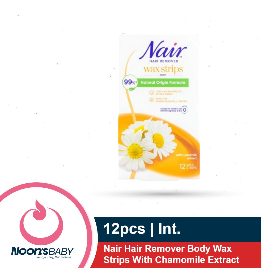 Nair Hair Remover Body Wax Strips With Chamomile Extract 12's Pack
