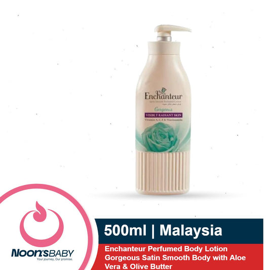 Enchanteur Perfumed Body Lotion 500ml Gorgeous Satin Smooth Body with Aloe Vera & Olive Butter | Malaysia