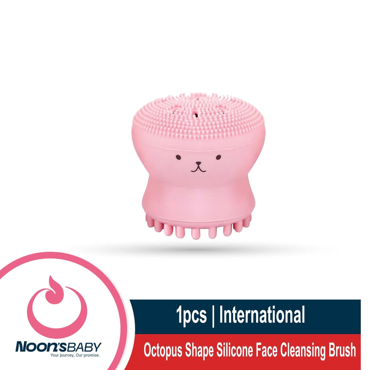 Octopus Shape Silicone Face Cleansing Brush 1pcs - Multicolor