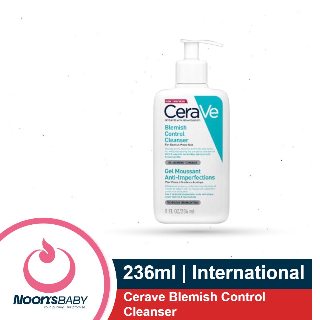 Cerave Blemish Control Cleanser 236ml for Blemish-Prone Skin (Made in UK)