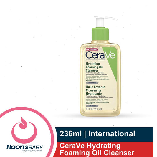 CeraVe Hydrating Foaming Oil Cleanser 236ml (Made in UK)