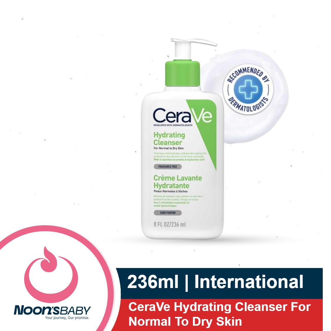 CeraVe Hydrating Cleanser For Normal To Dry Skin 236ml (Made in UK)
