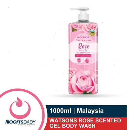 Watsons Love My Skin Rose Scented Gel Body Wash 1000ml | Malaysia