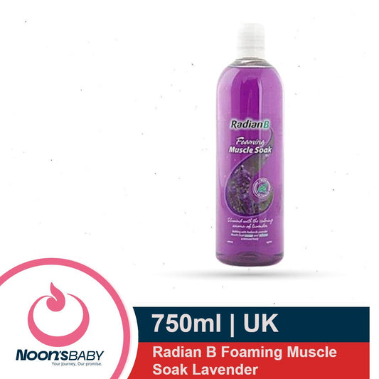 Radian B Foaming Muscle Soak Lavender 750ml Body Soaps & Shower Gels