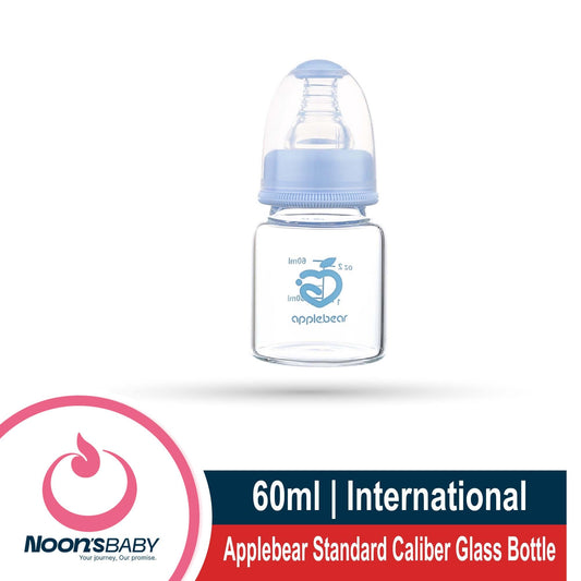 Baby Feeder Applebear Standard Caliber Glass Bottle 60ml | Multicolor Available