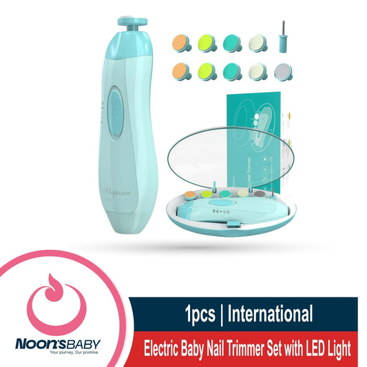Electric Baby Nail Trimmer Set with LED Light
