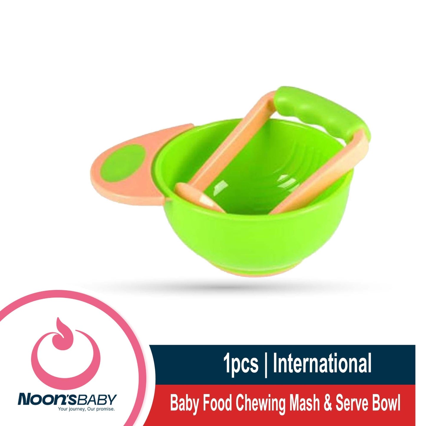 Baby Food Chewing Mash & Serve Bowl for Homemade Baby Food