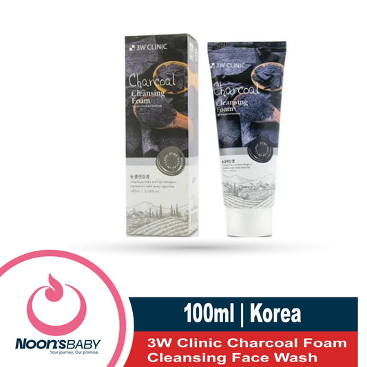 3W Clinic Charcol Foam Cleansing 100ml | Face Wash