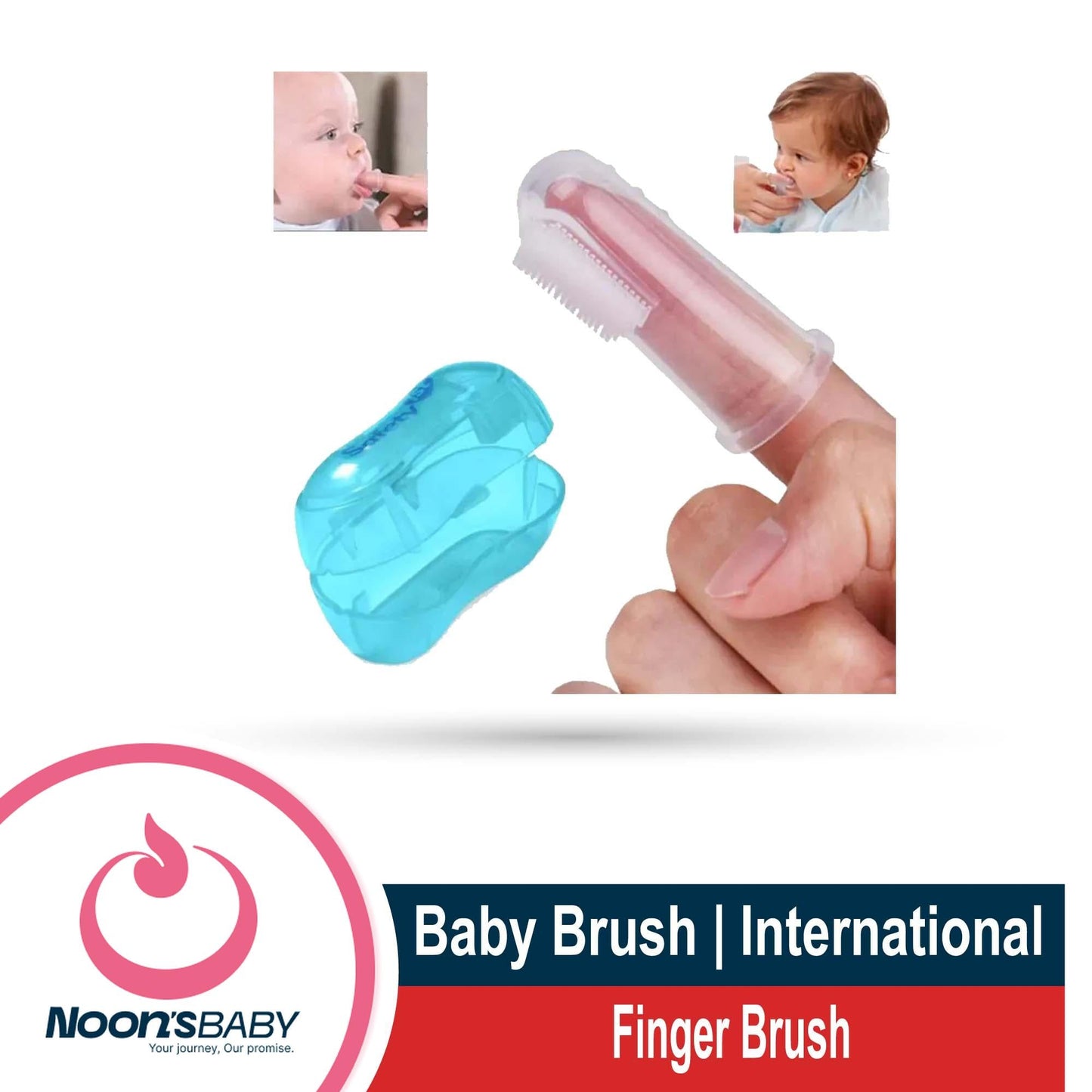 Baby Finger Toothbrush - Children's Silicon Finger Transparent Toothbrush