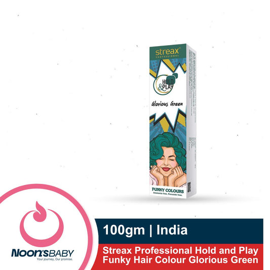 Streax Professional Hold and Play Funky Hair Colour Glorious Green (100gm)