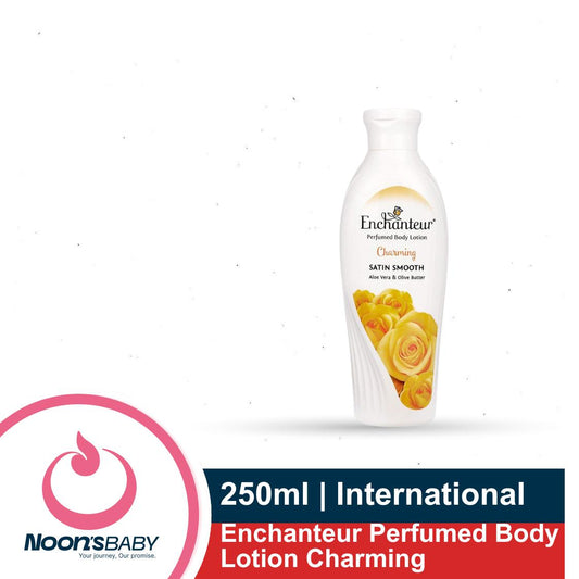 Enchanteur Perfumed Body Lotion 250ml Charming Satin Smooth Body with Aloe Vera & Olive Butter