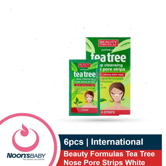 B Formula Tea Tree Deep Cleansing Nose Pore Strips 6pcs White