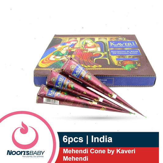 6pcs Mehendi Cone by Kaveri Mehendi