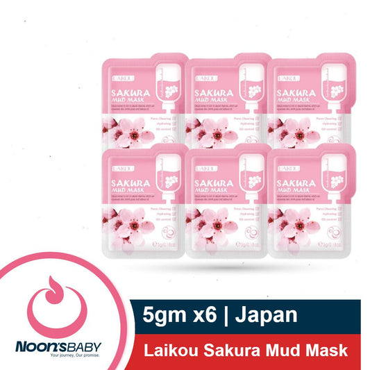 Laikou Sakura Mud Mask 5gm x 6 Pack