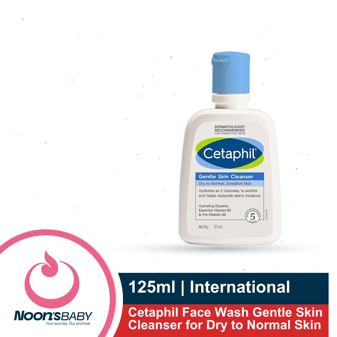Cetaphil Face Wash Gentle Skin Cleanser for Dry to Normal Skin 125ml (International)