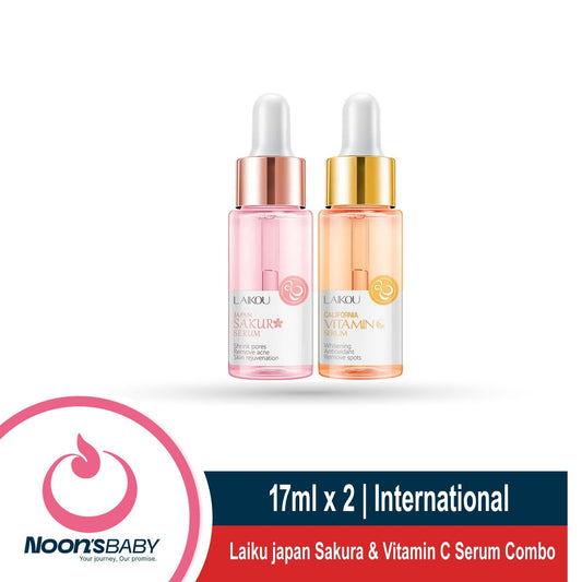 Laikou Sakura & Vitamin C Serum Combo (17ml+17ml)