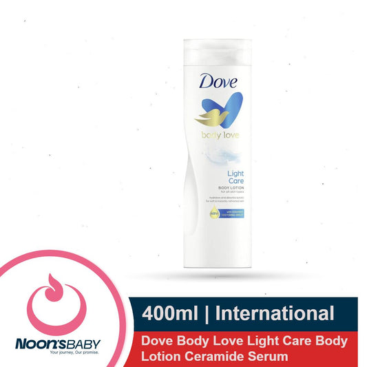 Dove Body Lotion 400ml Body Love Light Care for All Skin with Ceramide Serum