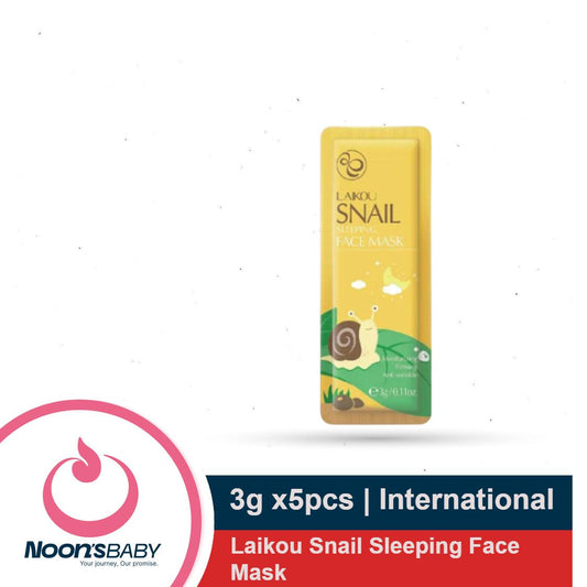 Laikou Snail Sleeping Face Mask 3g x5 Pack
