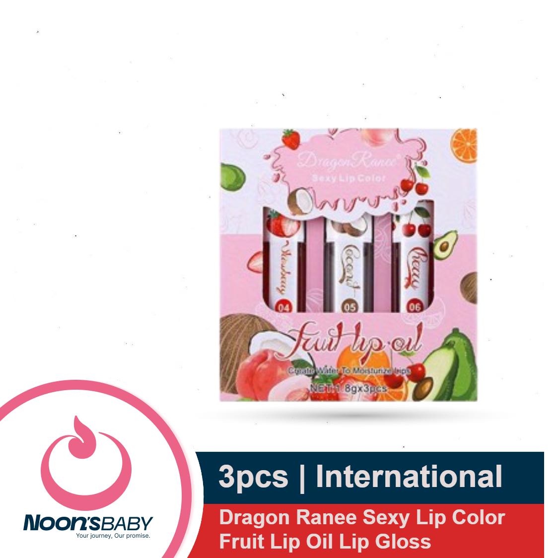 Dragon Ranee Sexy Lip Color Fruits Lip Oil 3pcs Set