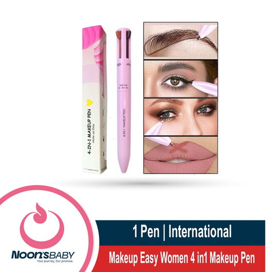 Makeup Easy Women 4 in1 Makeup Pen Lip Liner Pen Tattoo Marker Eyebrow Pencil