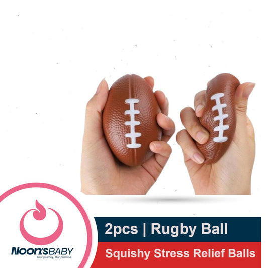 2pcs Rugby Ball Squishy Stress Relief Ball